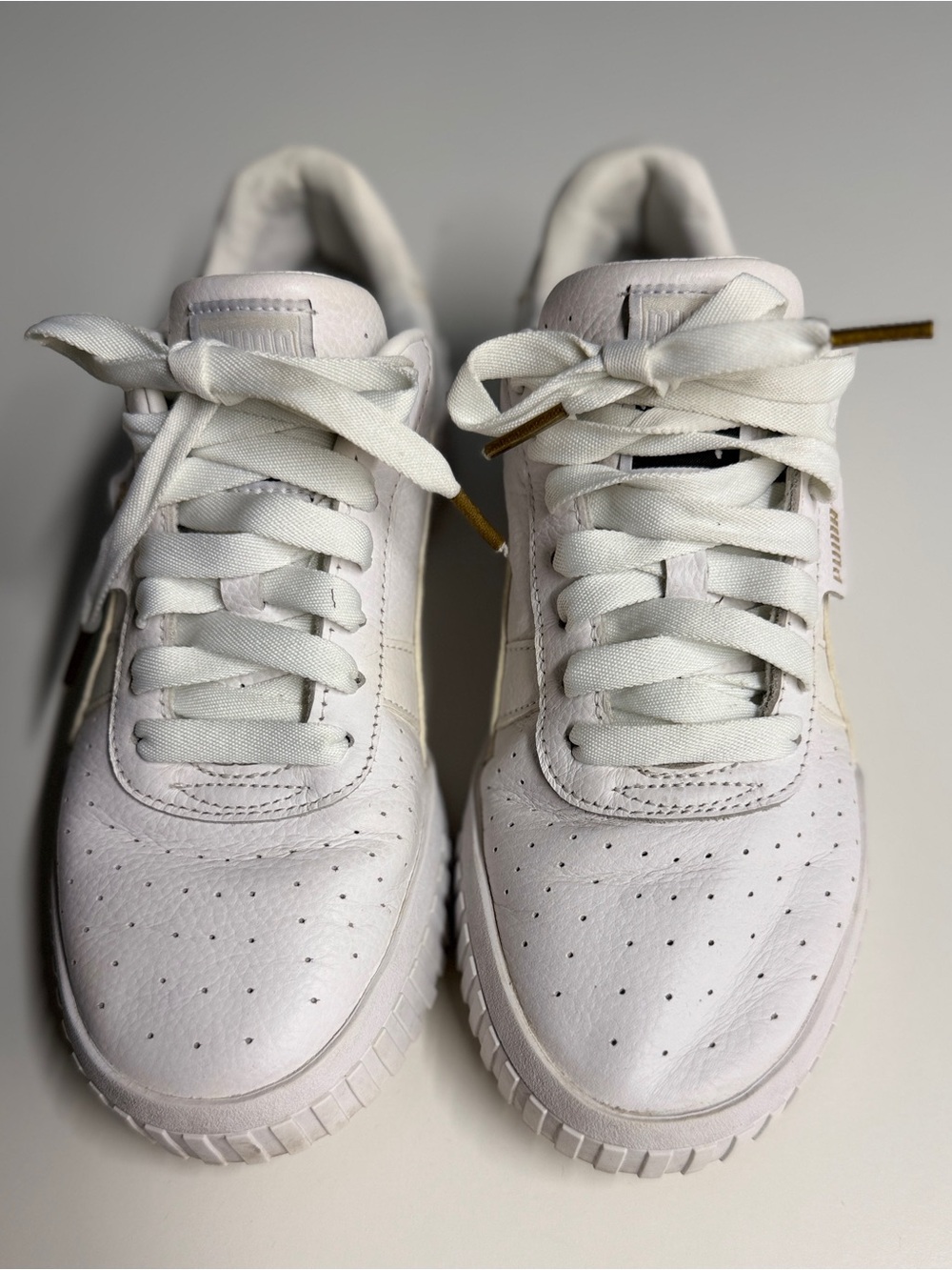 Puma Women’s White Low-Top Leather Sneakers